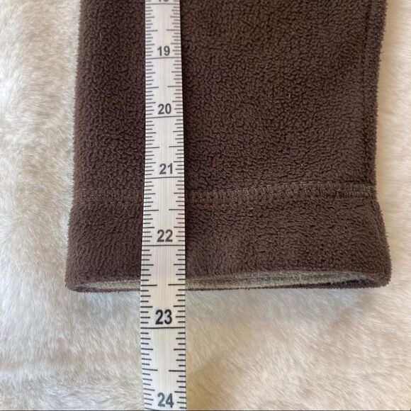 The North Face Brown Hooded Fleece Windwall Jacket Size Small - Picture 14 of 14